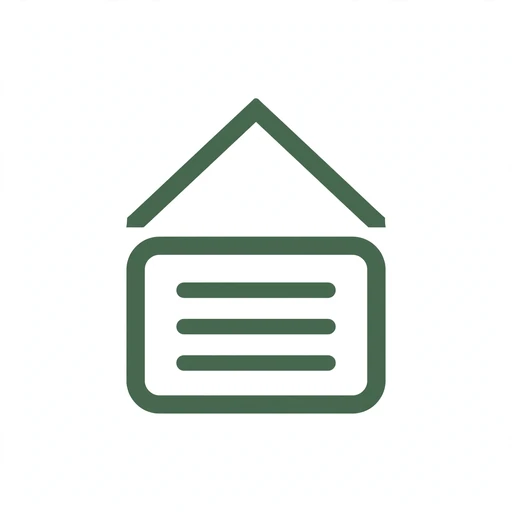 Icon representing roofing company background and field experience