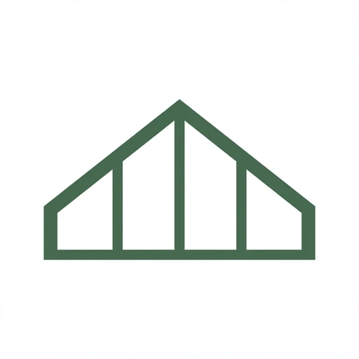 Standing seam metal panel icon for metal roofing installation